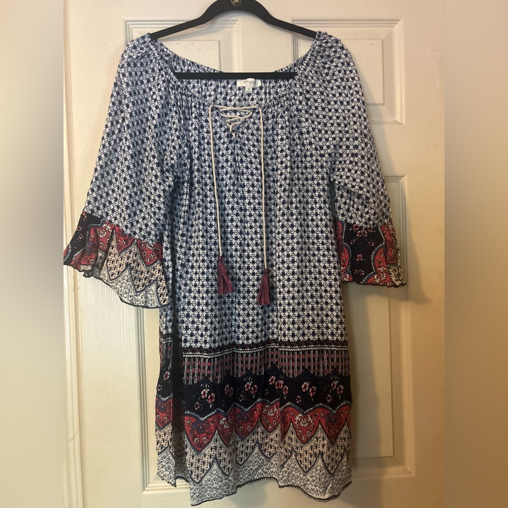 Bohemian Print Tunic Dress